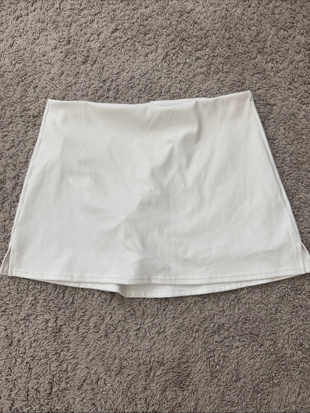 White Women's A-Line Mini Skort